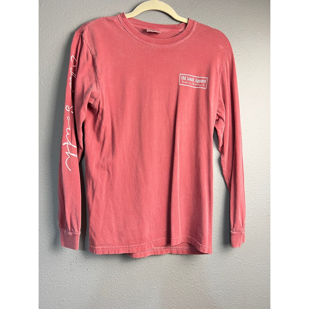 Old South Apparel Mens Small Return To The South Long Sleeve T-Shirt Red